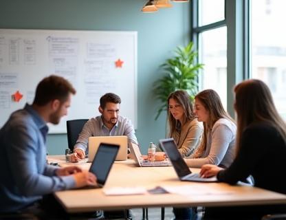 Swiftcourier team coordinating delivery schedules.