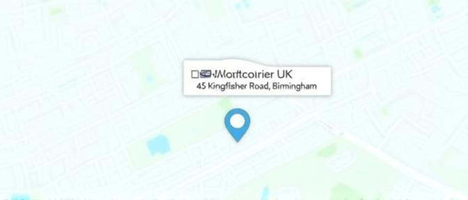 Swiftcourier UK at 45 Kingfisher Road, Birmingham.